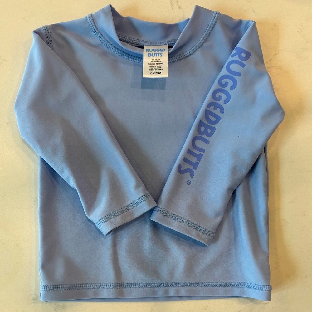 Rugged butts swim shirt 6-12 months